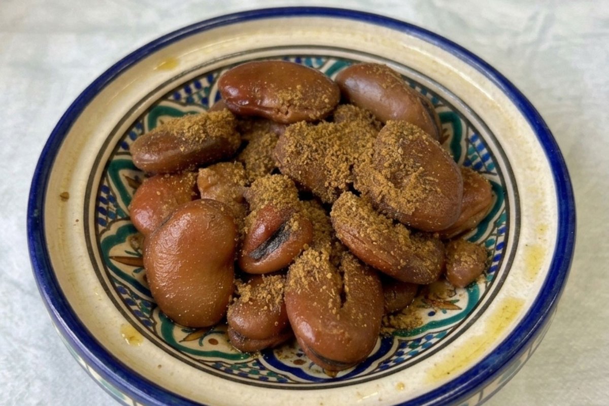 Salade Fèves Marron au Cumin